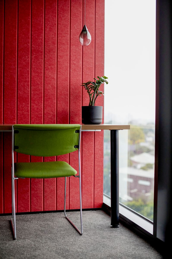 Desk in the Proctor Major office by a window